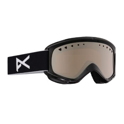 Men's Anon Goggles - Anon Helix Snow Goggles With Spare Lens. Black. Silver Amber
